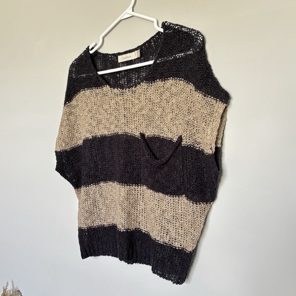 Costa Blanca Women's Size Small Top Dolman Sleeve Stripes Nautical Boho - Picture 2 of 8